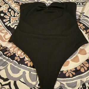 NWT Black Ribbed Bodysuit